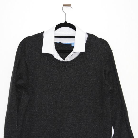 Simply Vera Wang Charcoal Grey Tunic Dress Size XL - Picture 2 of 4